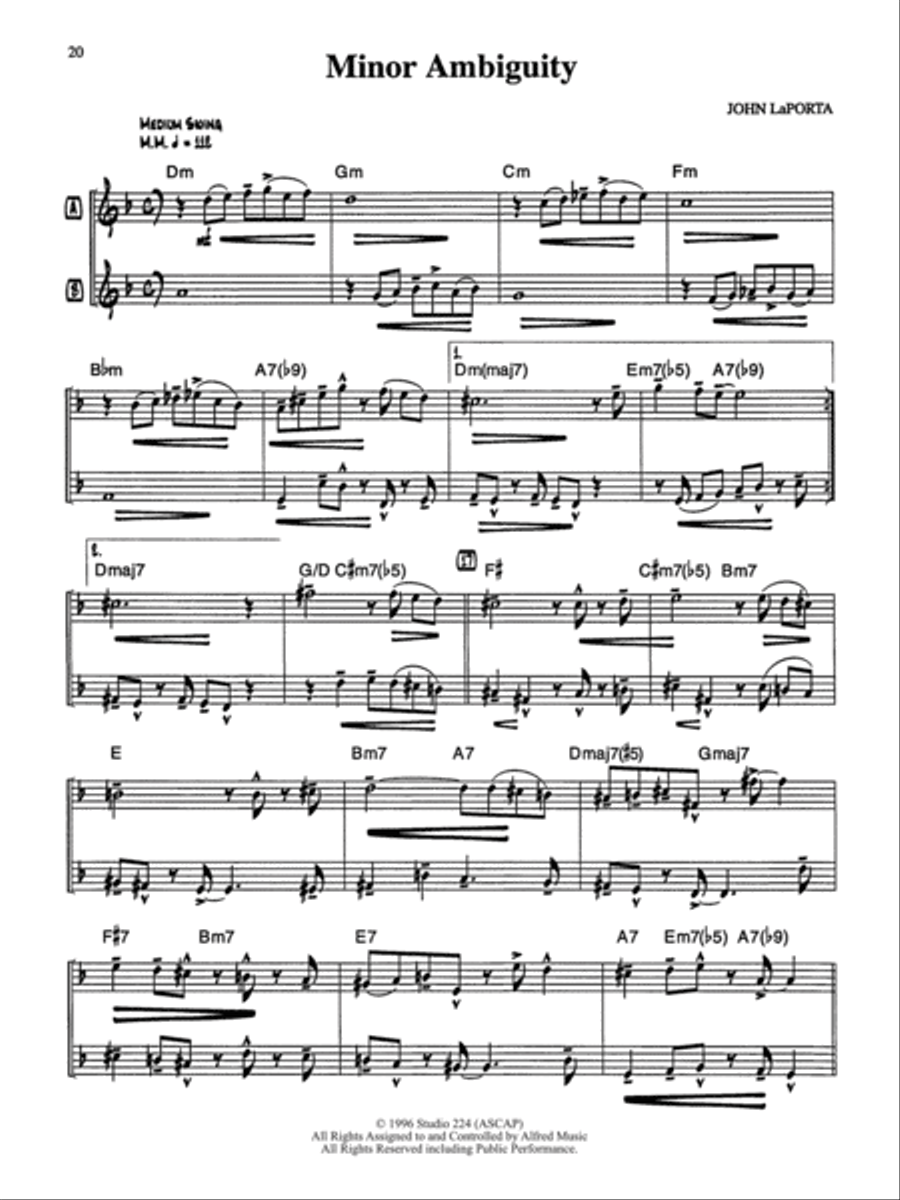 10 Easy Jazz Duets - Eb Edition Woodwind Duet scores gallery preview page 4