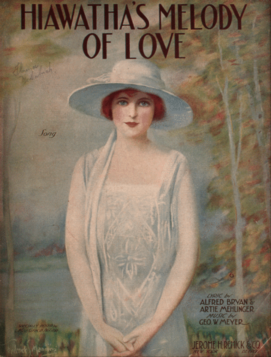 Hiawatha's Melody of Love. Song Voice scores gallery preview page 1
