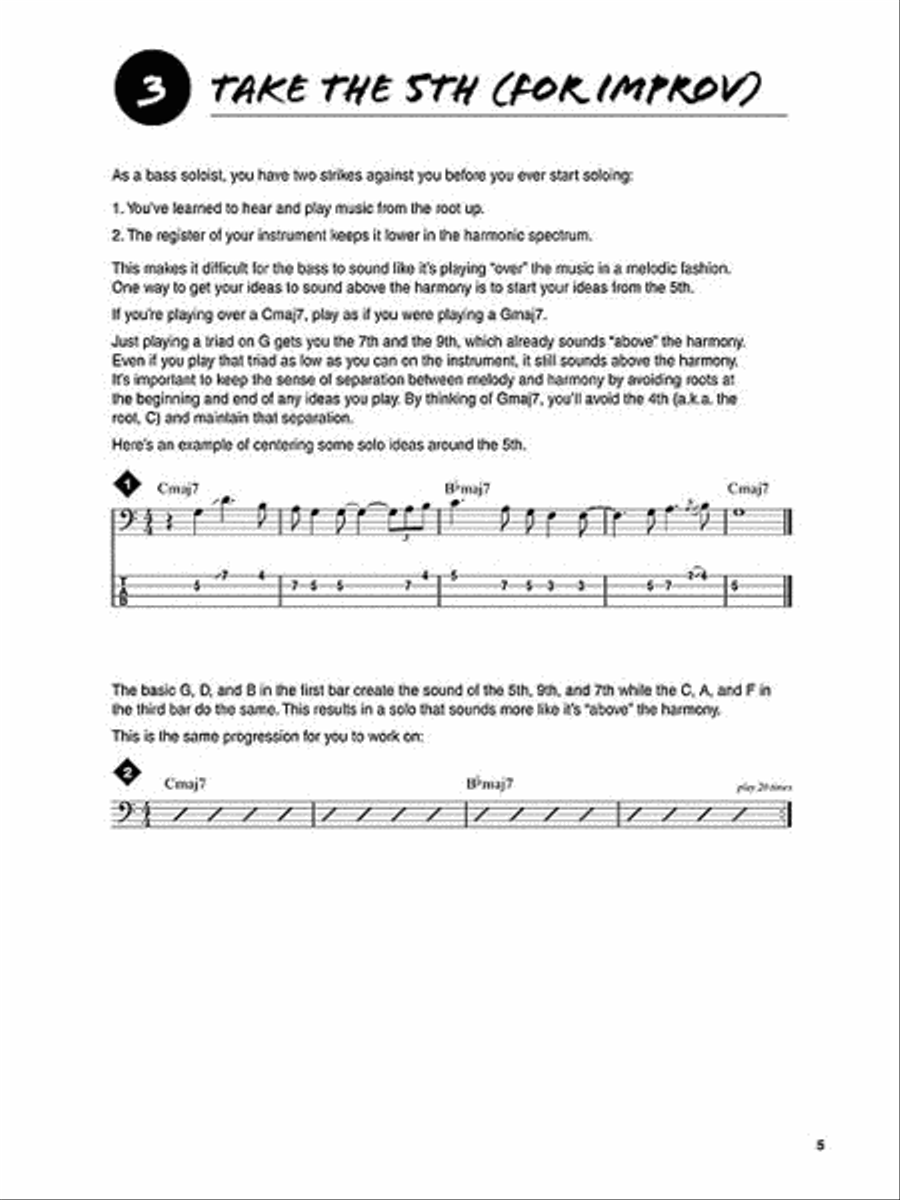 101 Bass Tips Bass Guitar Tablature scores gallery preview page 4