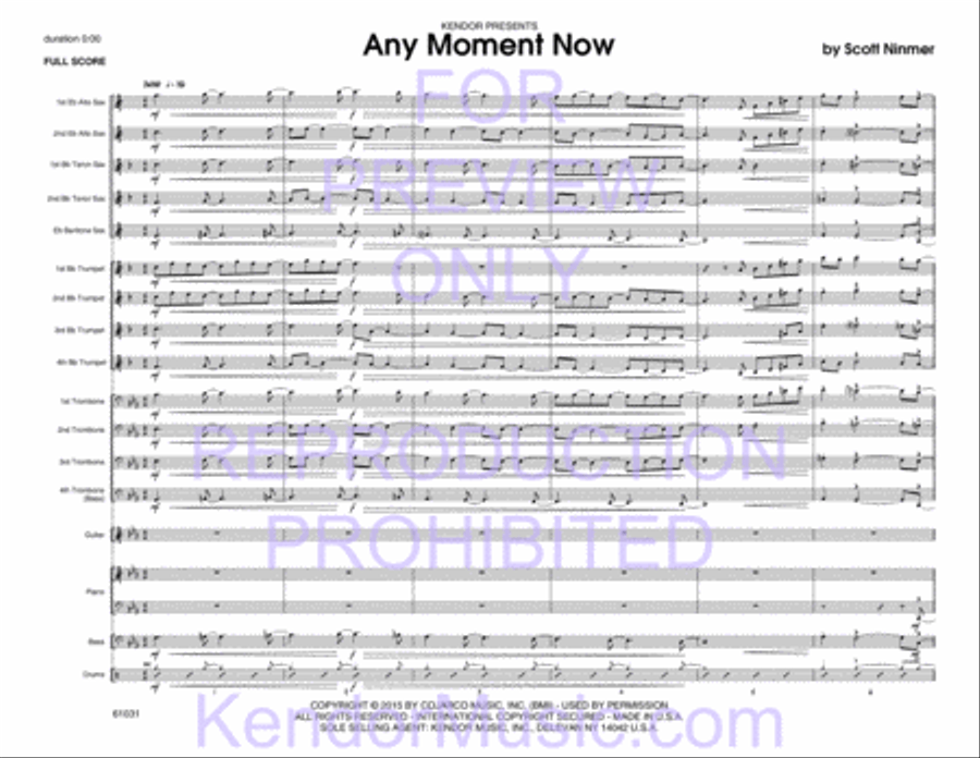 Any Moment Now Any Moment Now Jazz Ensemble scores gallery preview page 2