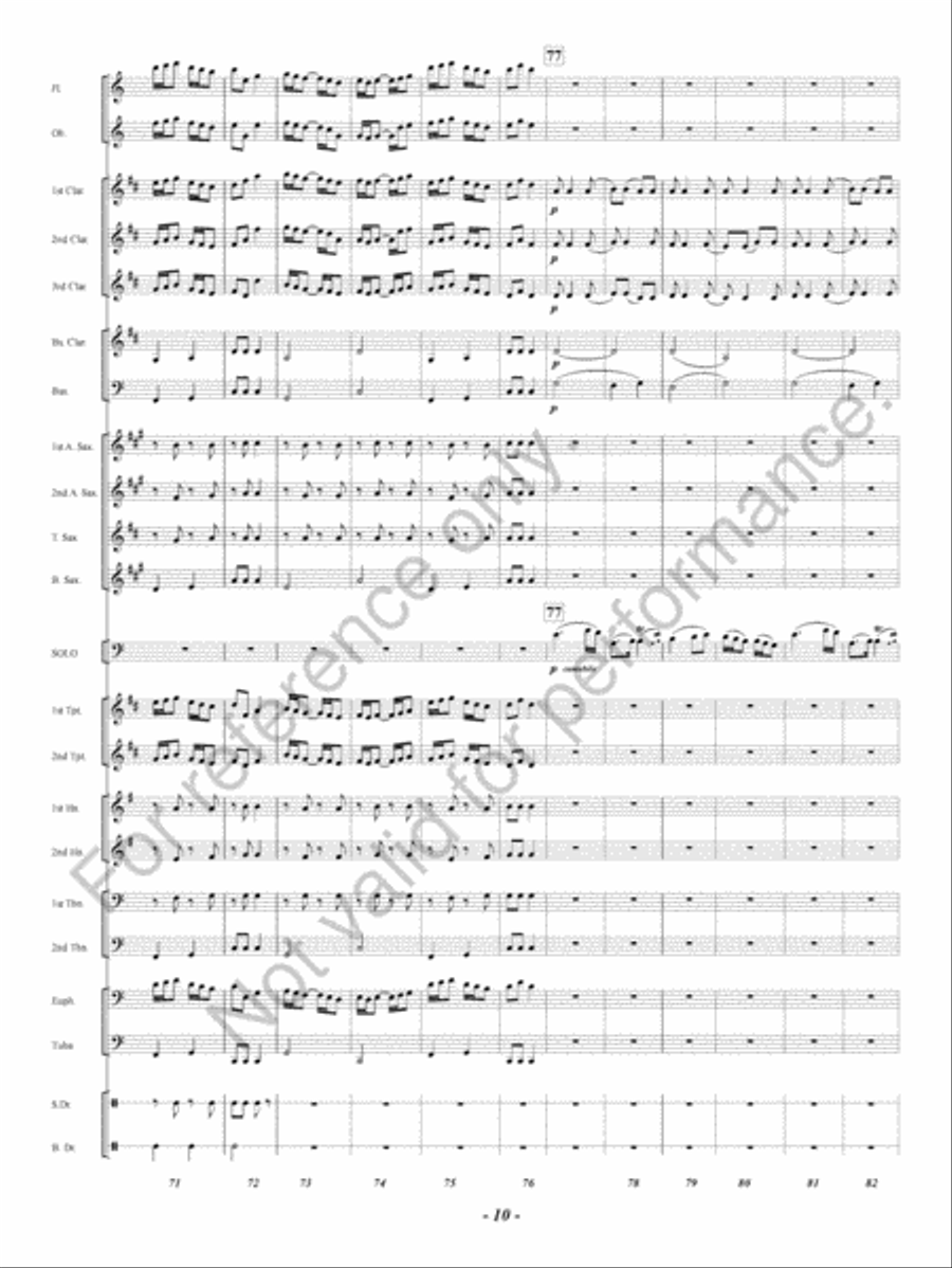 Hungarian Rondo Hungarian Rondo Concert Band scores gallery preview page 11