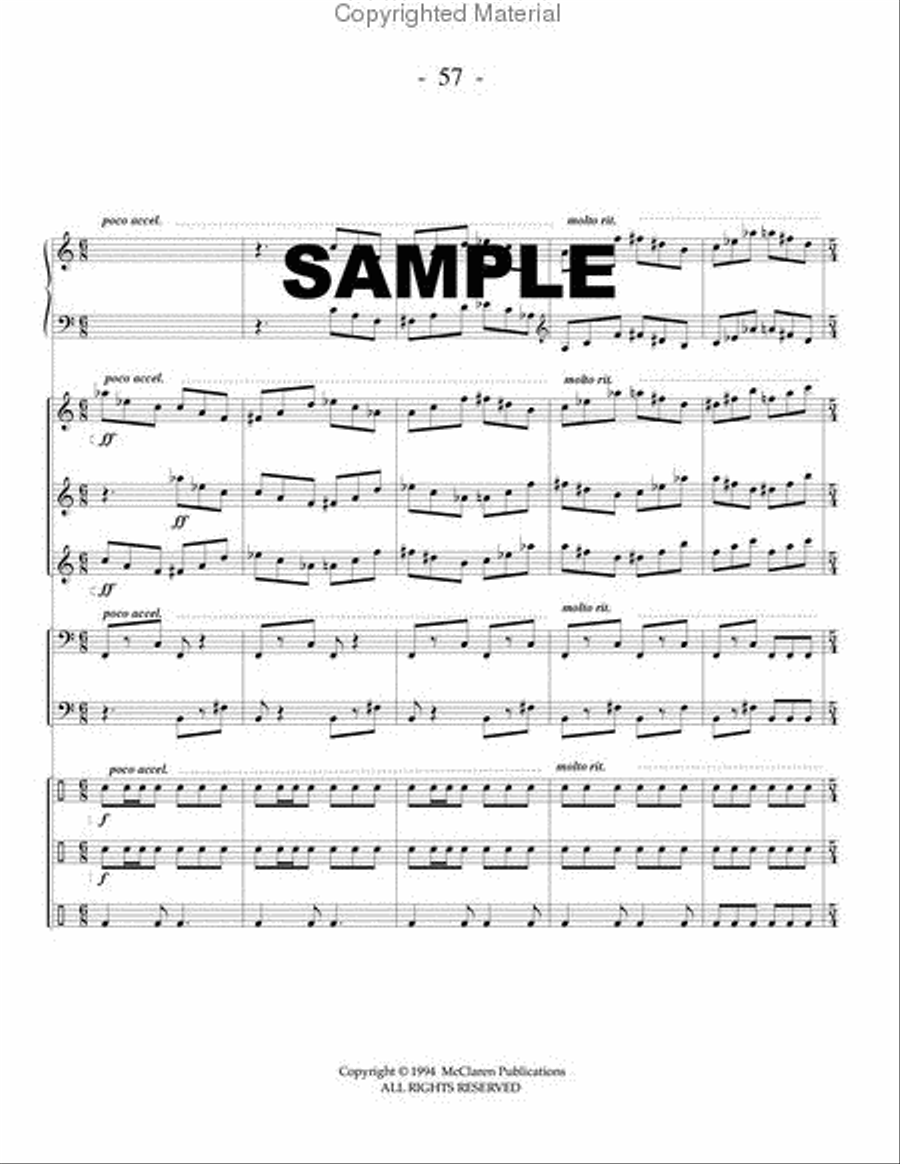 Cat Spanking Cat Spanking Percussion Ensemble scores gallery preview page 5
