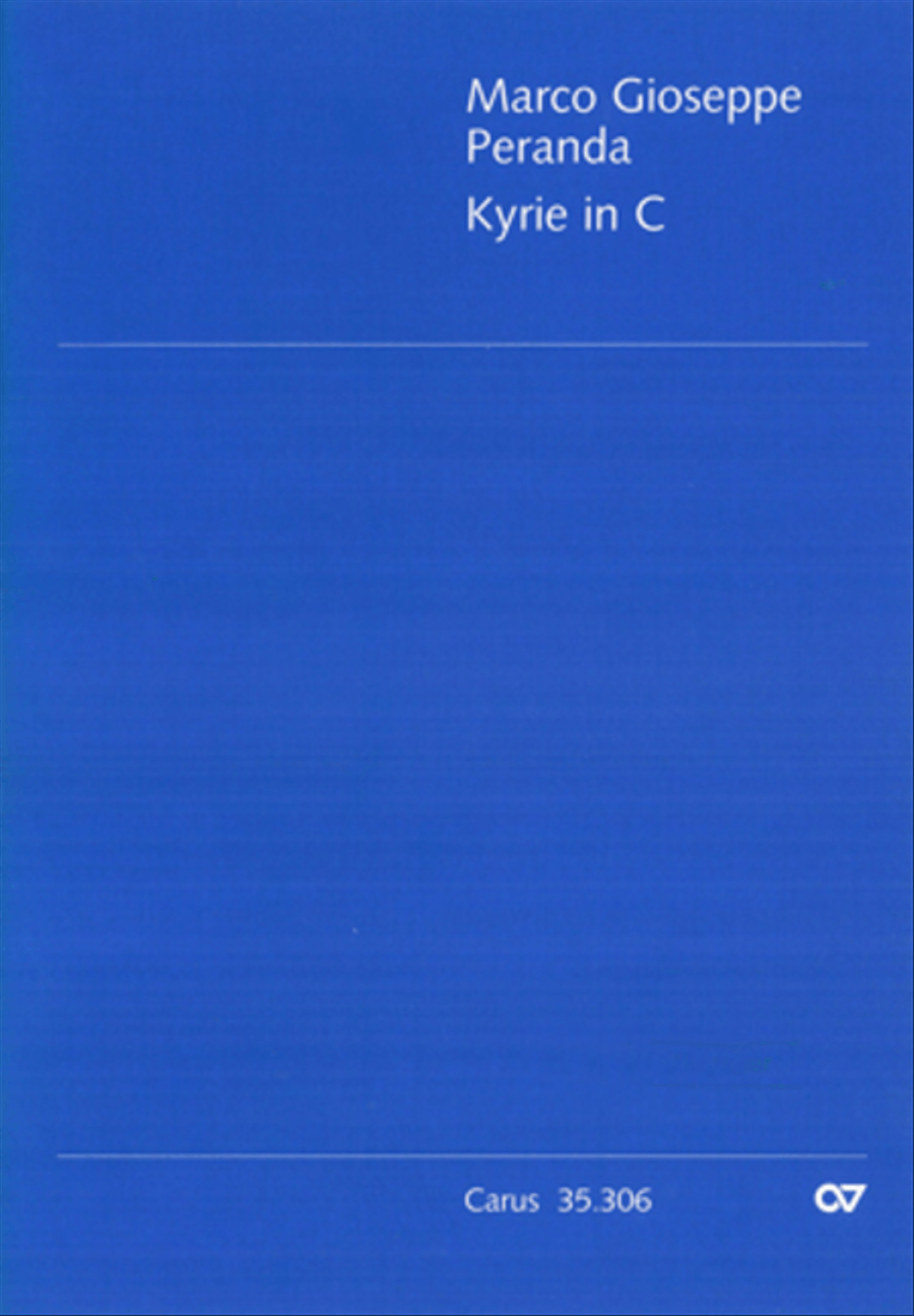 Kyrie in C major Organ scores gallery preview page 1