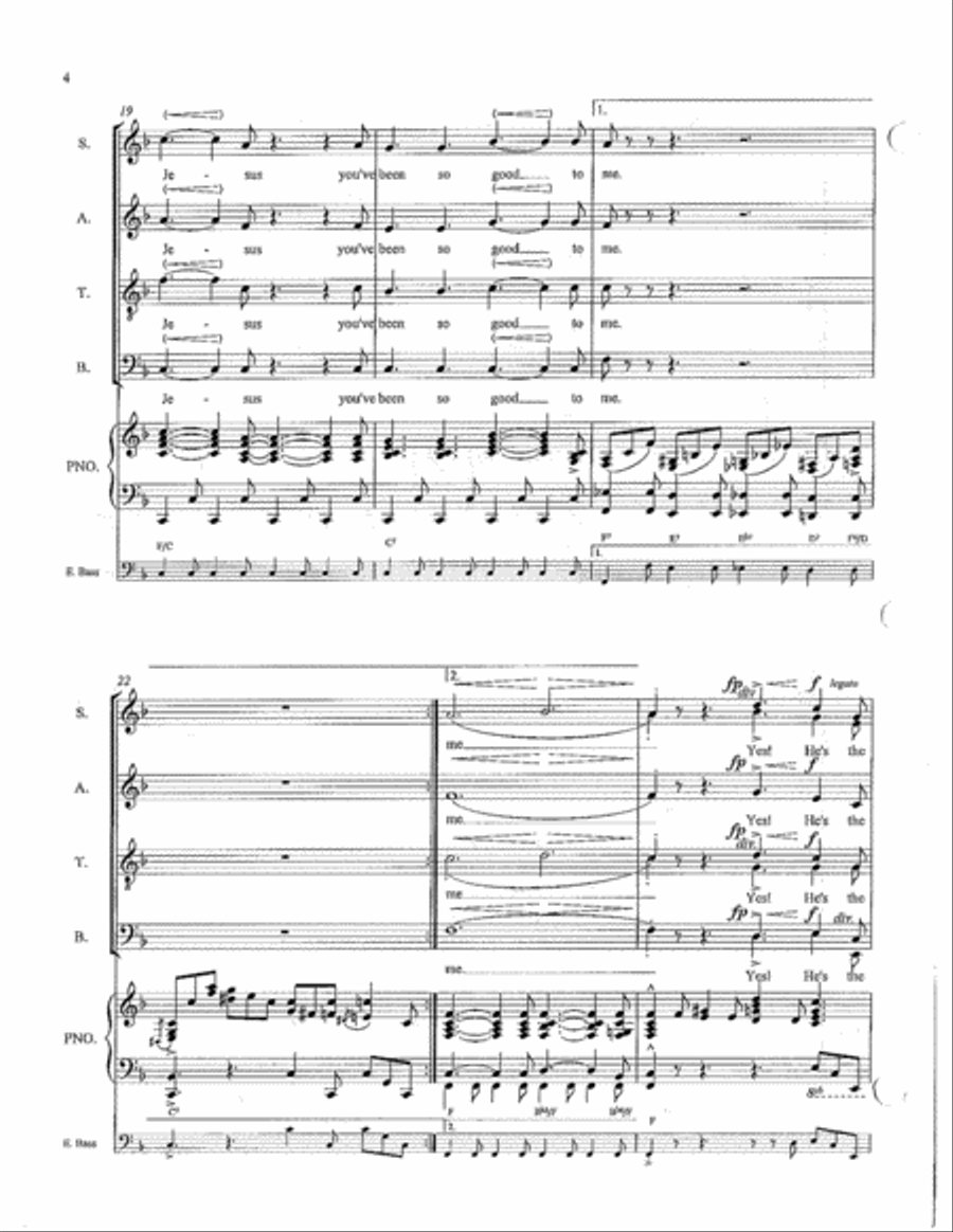 Thank You, Jesus! Thank You, Jesus! 4-Part scores gallery preview page 4