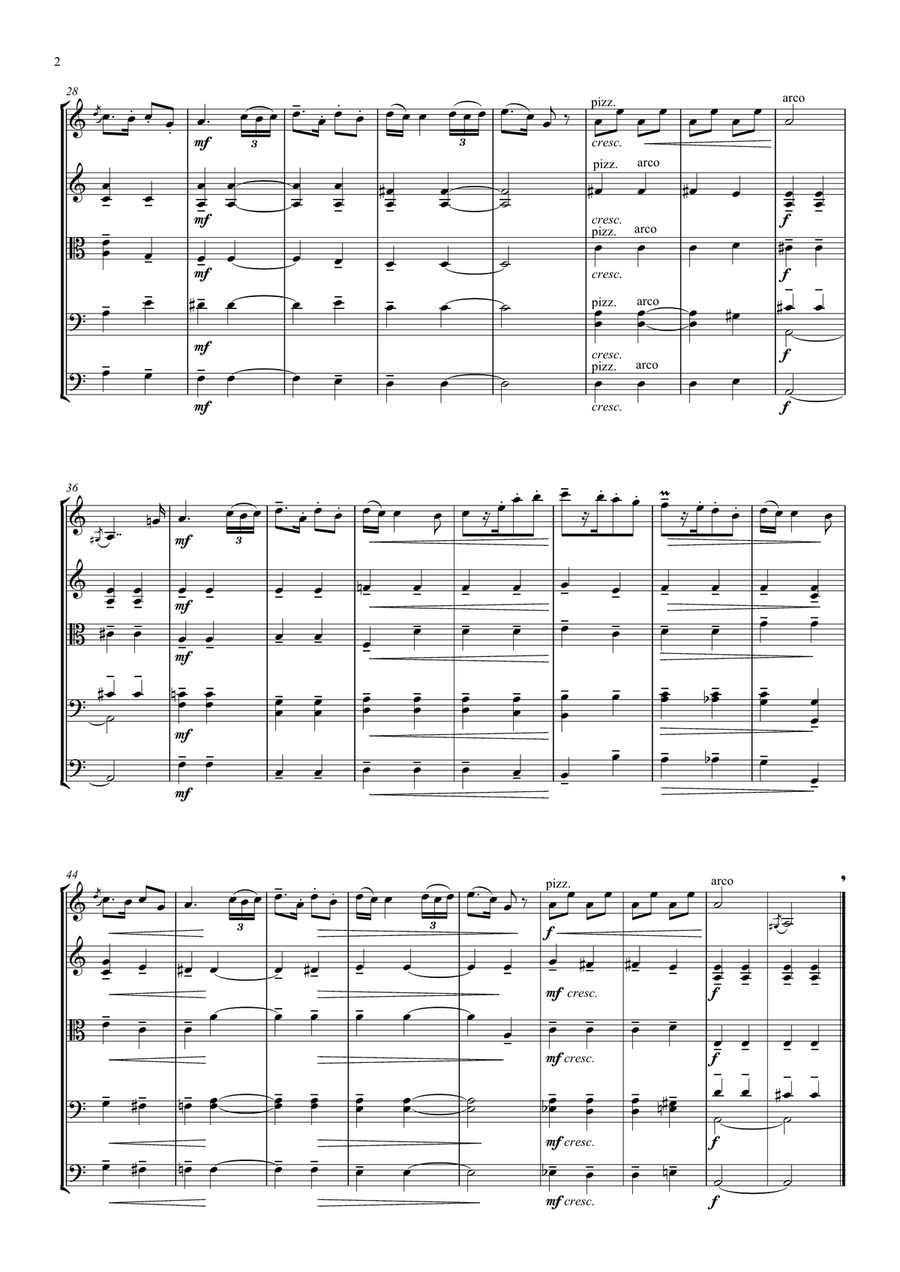 Bartok Romanian Dances String Orchestra scores gallery preview page 2