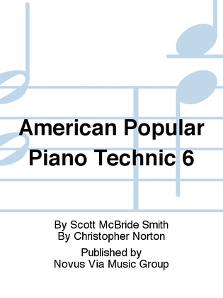 Book cover for American Popular Piano Technic 6