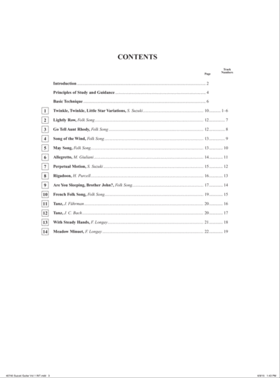 Suzuki Guitar School, Volume 1 Easy Guitar scores gallery preview page 8