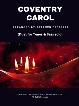 Book cover for Coventry Carol (Duet for Tenor and Bass solo)