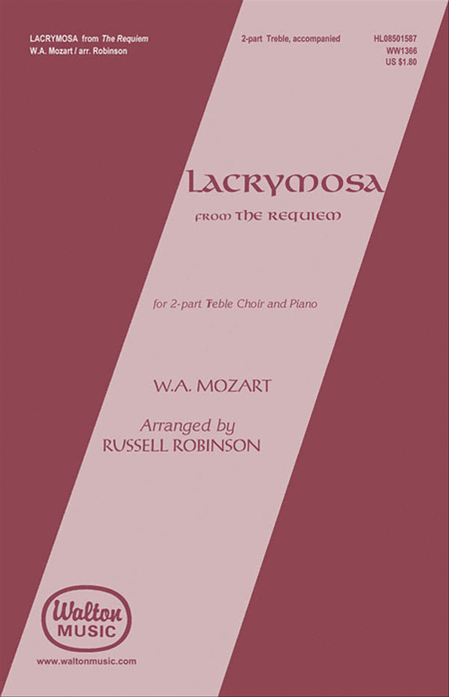 Lacrymosa (Two-part) 2-Part scores gallery preview page 1