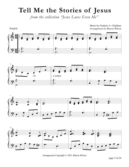 Jesus Loves Even Me (A Collection of Ten Christian Children's Songs for Solo Piano) image number null