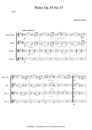 Waltz op.39 no.15 Easy Version in G