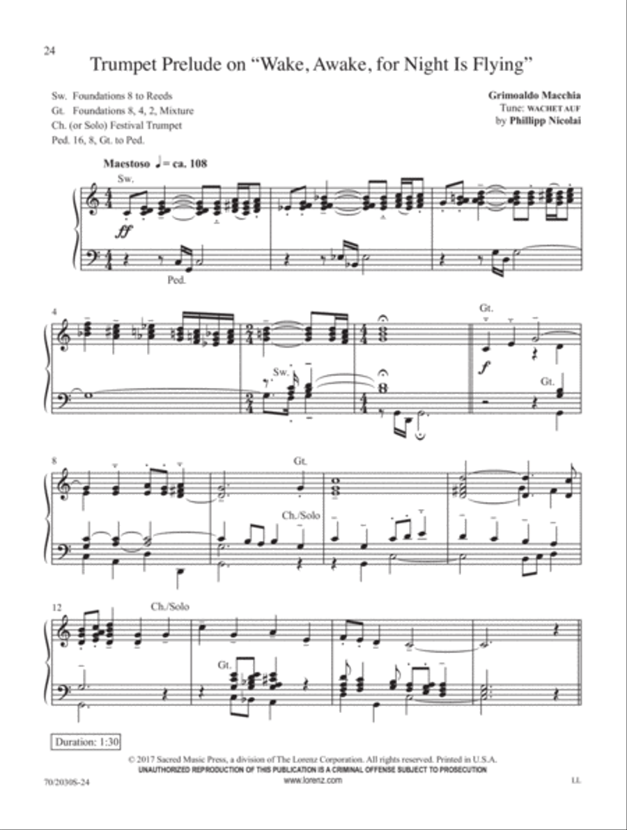 People, Look East! Organ Solo scores gallery preview page 11