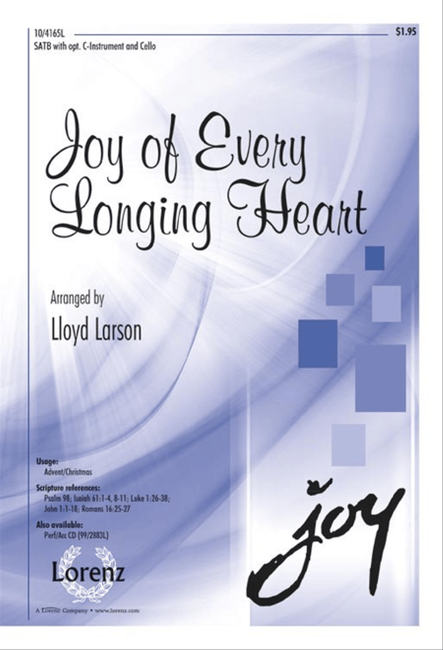 Joy of Every Longing Heart 4-Part scores gallery preview page 1