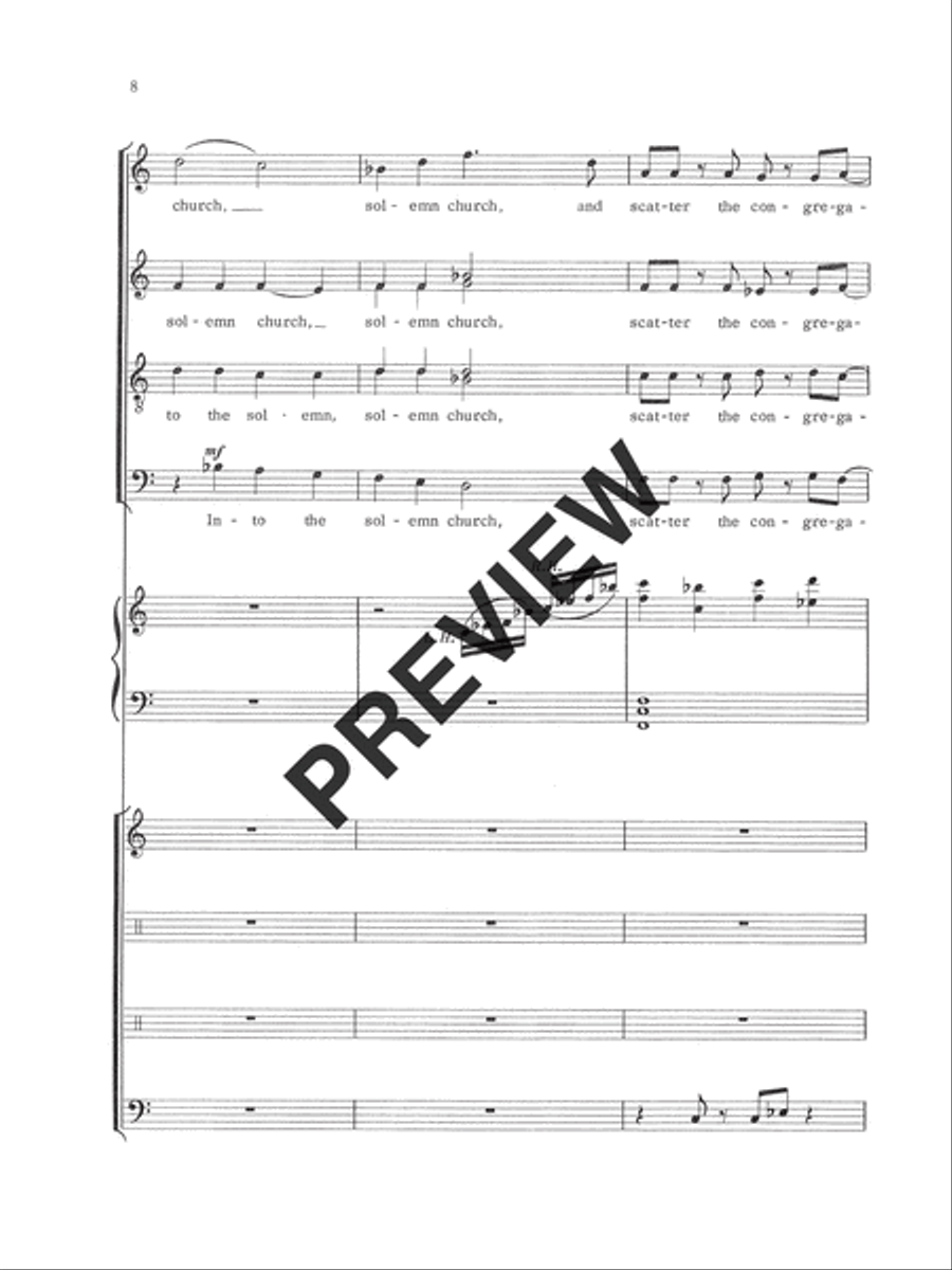 Beat! Beat! Drums! (Full Score) Choir scores gallery preview page 9