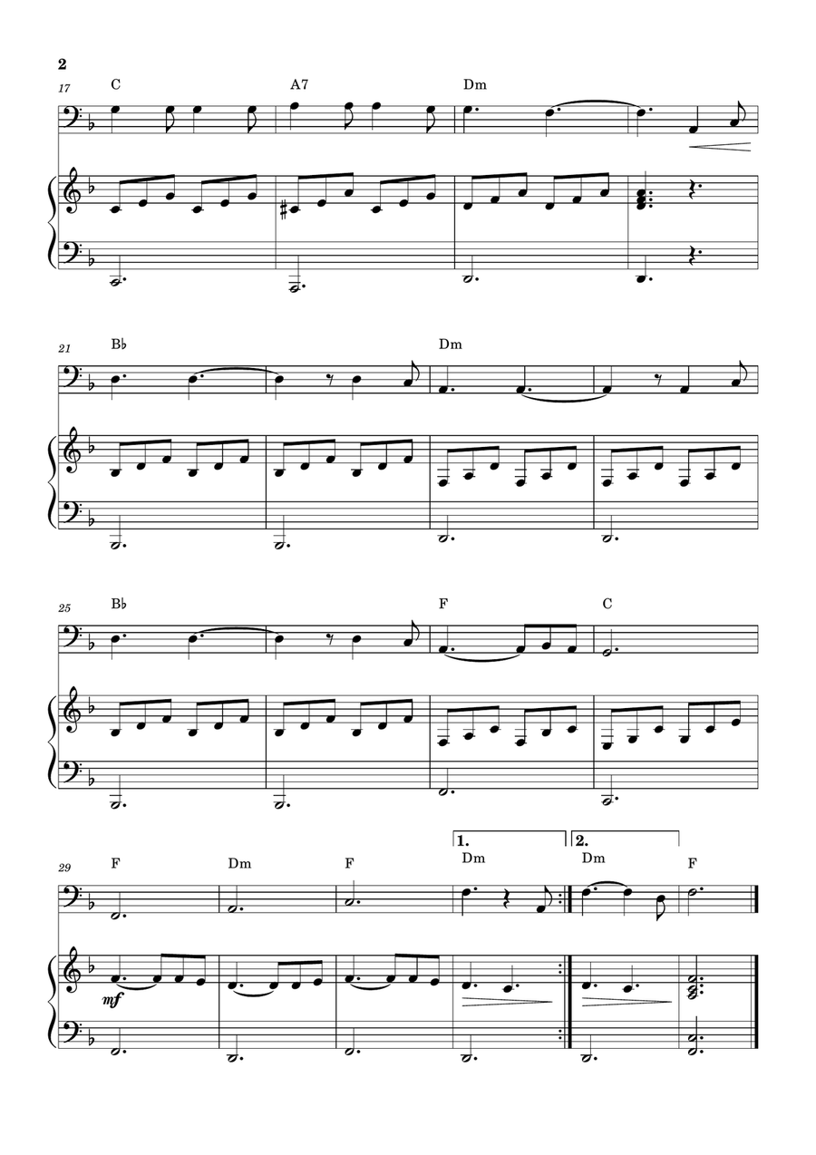 Hallelujah Bassoon scores gallery preview page 2