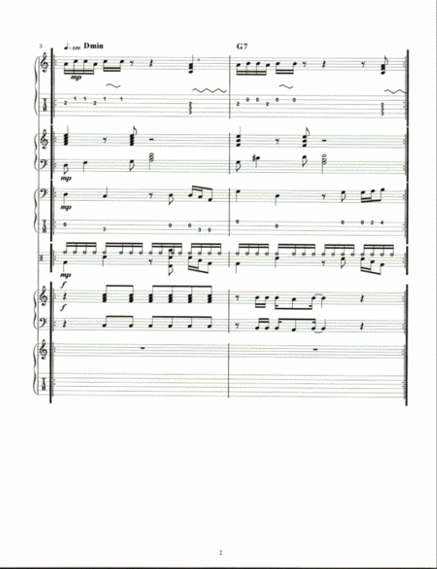 REUNION SONG Jazz Ensemble scores gallery preview page 2