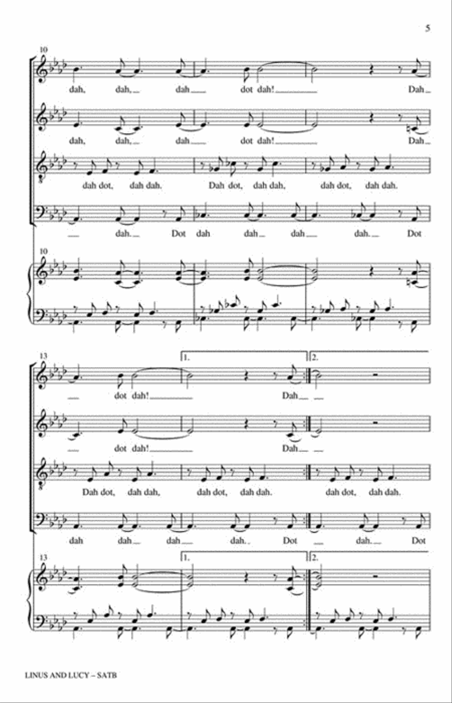 Linus and Lucy Linus and Lucy 4-Part scores gallery preview page 3