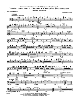 Variations on a Theme of Robert Schumann: 1st Trombone