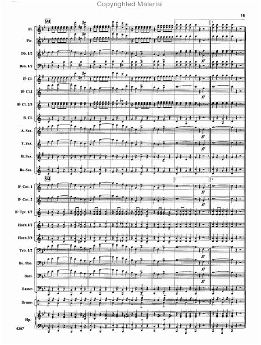 Manhattan Beach Concert Band scores gallery preview page 13