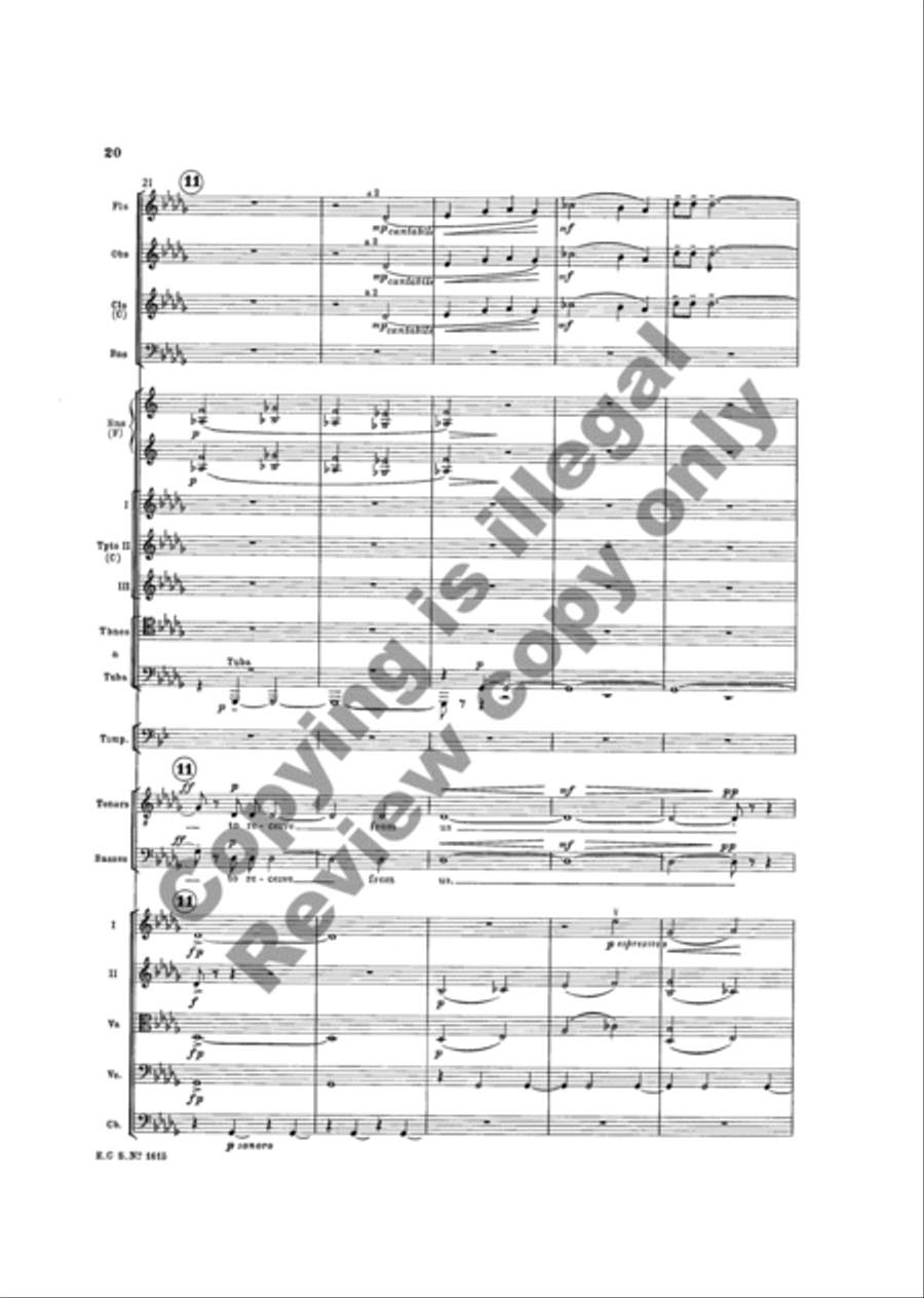 The Testament of Freedom (Additional Orchestra Score) Choir scores gallery preview page 14