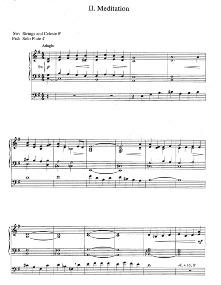 Triptych on O Come, O Come, Emmanuel Organ scores gallery preview page 3