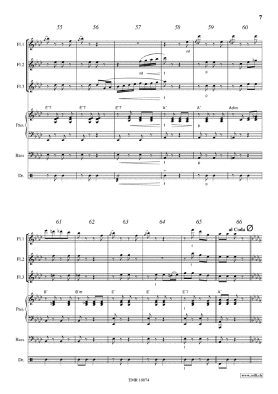 Tritsch-Tratsch Polka Flute scores gallery preview page 7