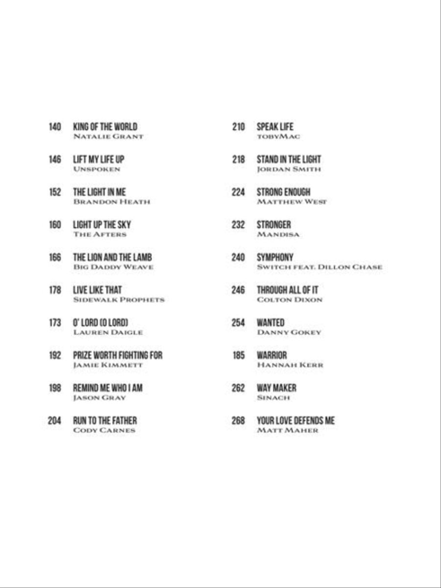 Christian Sheet Music 2010-2019 Piano, Vocal, Guitar scores gallery preview page 4