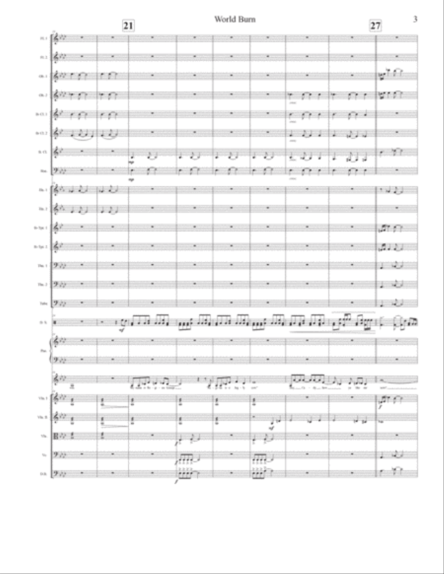 World Burn World Burn Full Orchestra scores gallery preview page 3