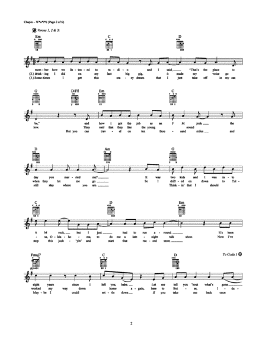 W*O*L*D Electric Guitar scores gallery preview page 2