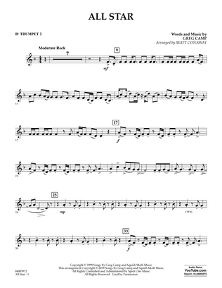All Star (arr. Matt Conaway) - Bb Trumpet 2