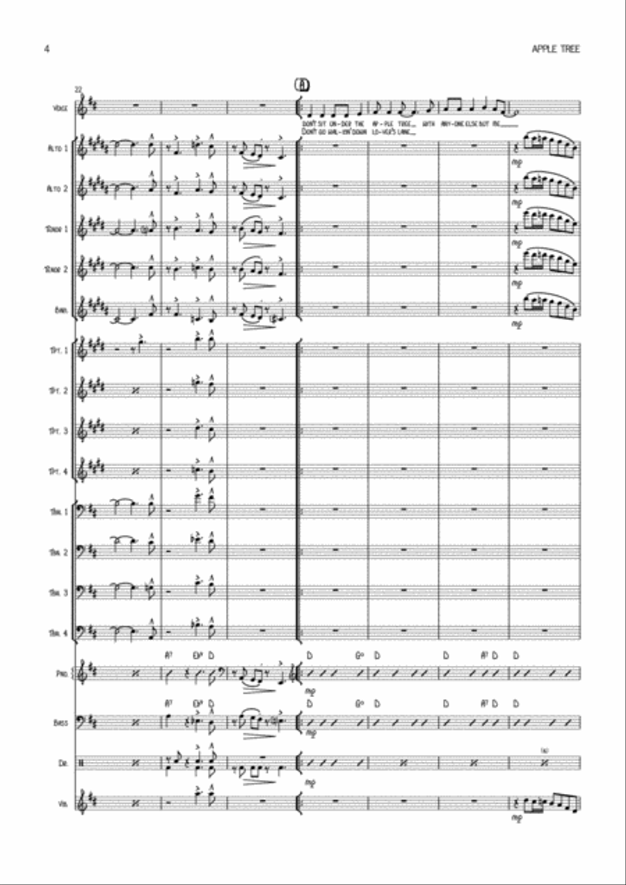 Don't Sit Under The Apple Tree (with Anyone Else But Me) Saxophone scores gallery preview page 4