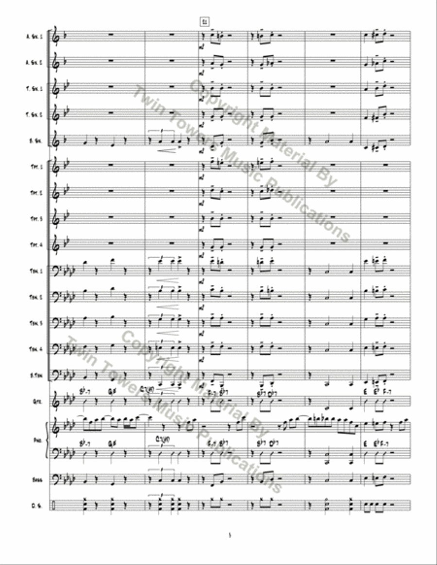 The Business Jazz Ensemble scores gallery preview page 6