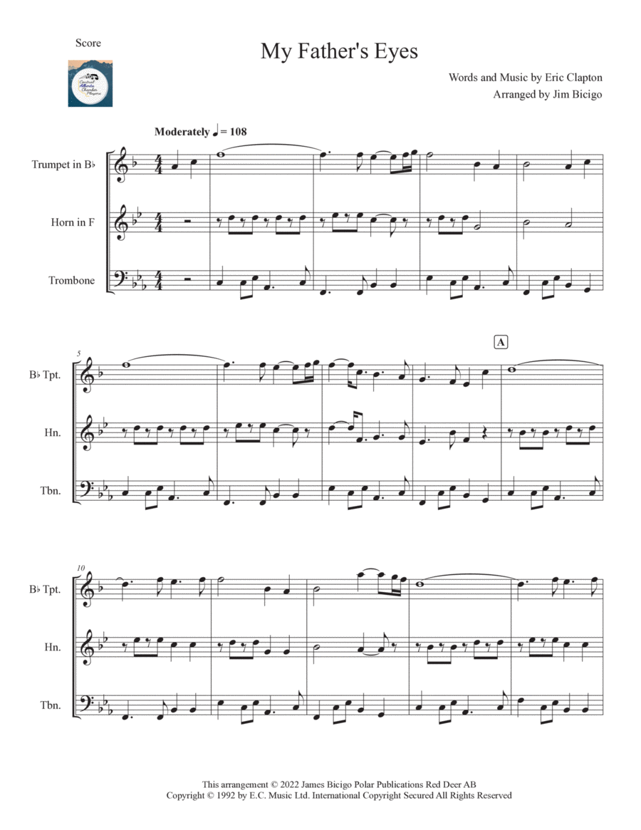 My Father's Eyes Horn scores gallery preview page 1