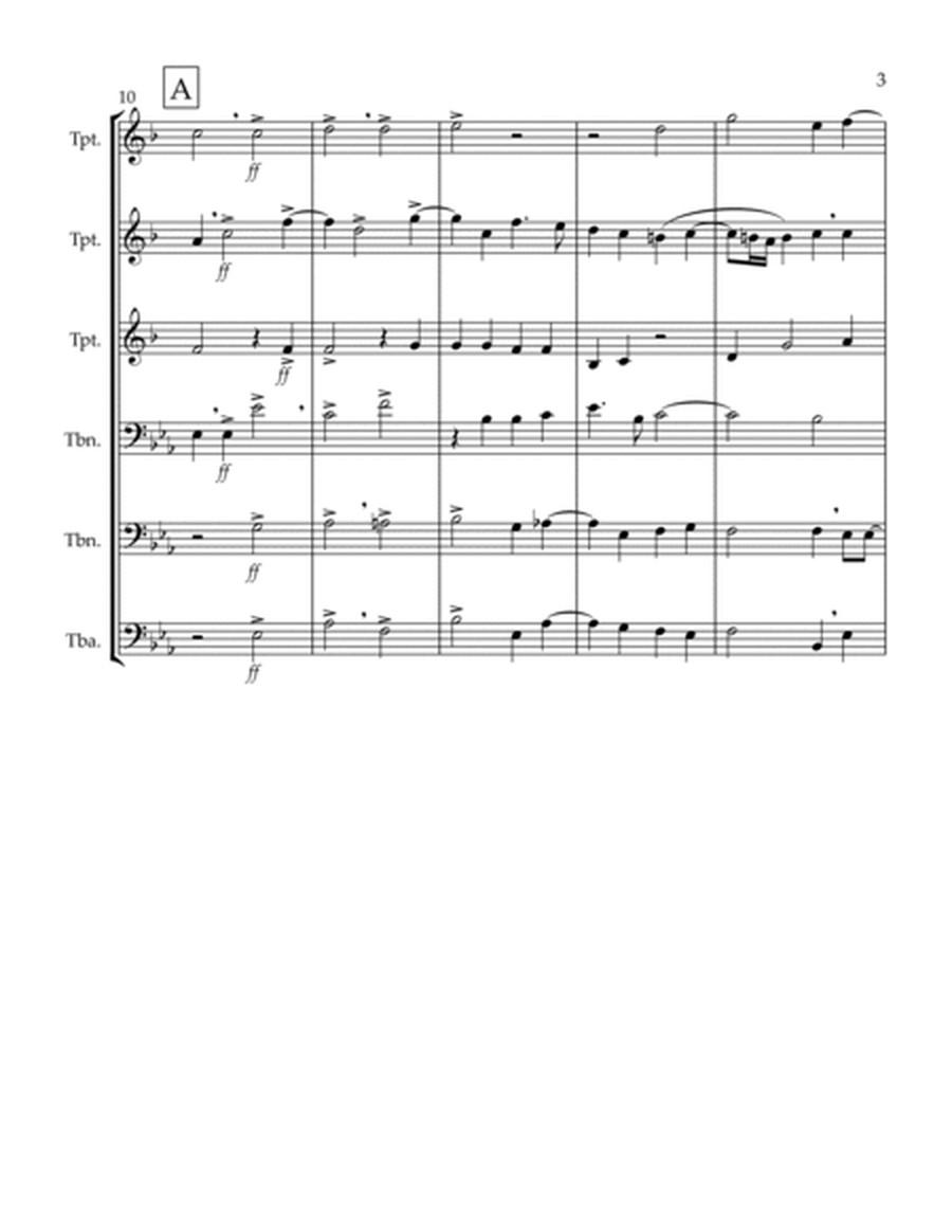 Sing Joyfully (Eb) (Brass Sextet) (3 Trp, 2 Trb, 1 Tuba)