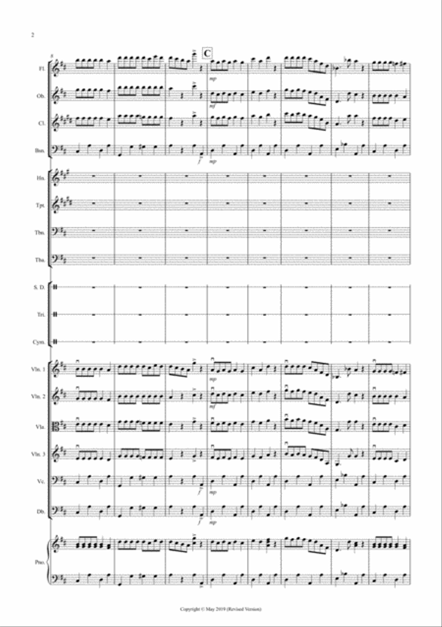 Dance of the Reed Pipes (Fantasia from Nutcracker) for School Orchestra Full Orchestra scores gallery preview page 2