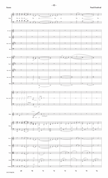 Noel Festival - Orchestral Score and CD with Printable Parts