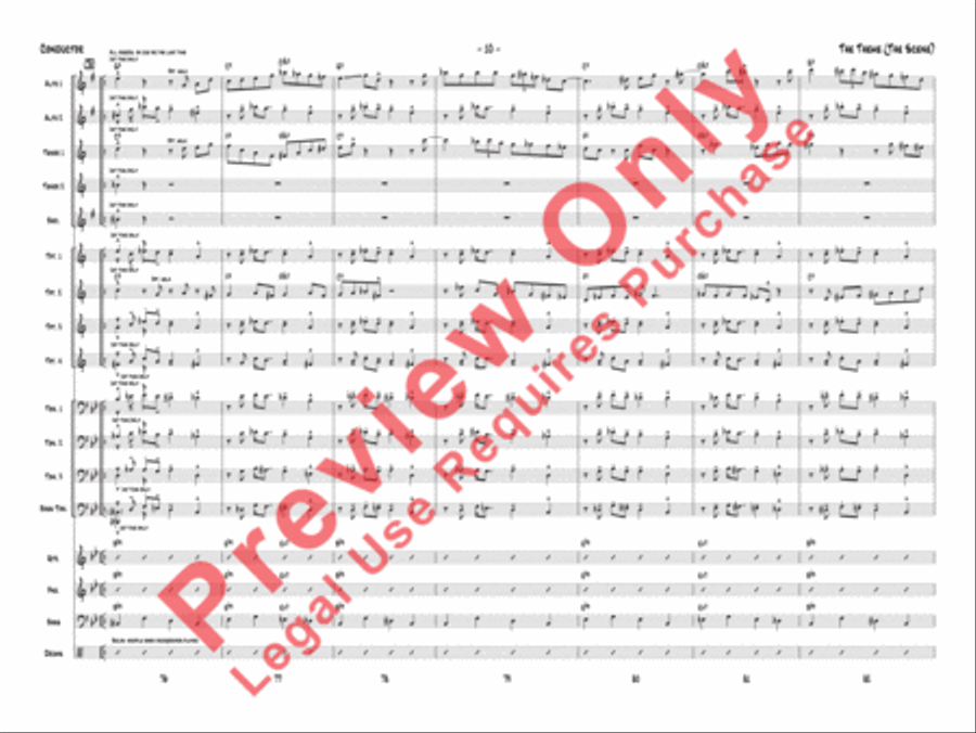 The Theme (The Scene) Jazz Ensemble scores gallery preview page 13