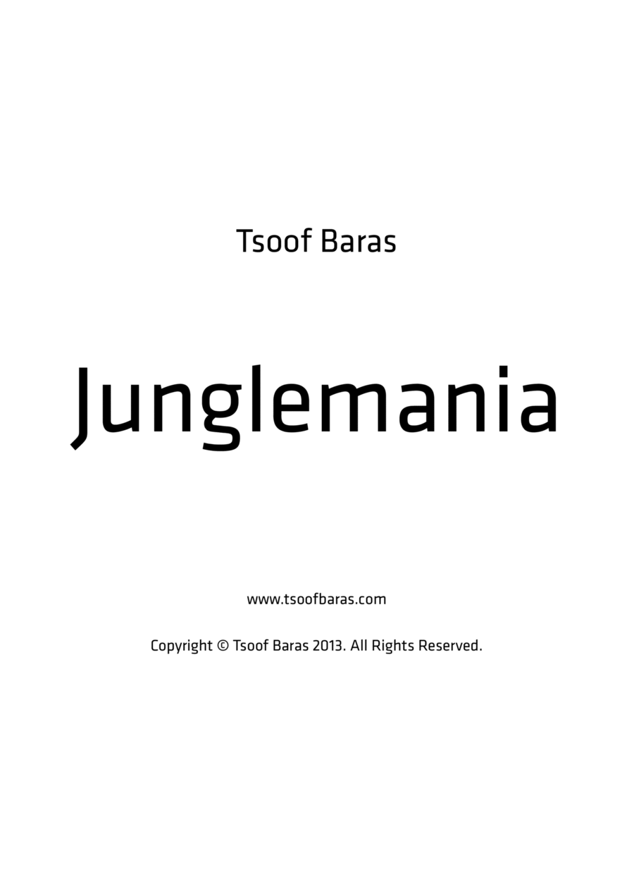 Junglemania Percussion Ensemble scores gallery preview page 1