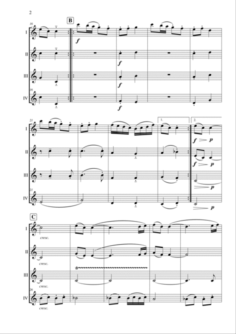 The Rakes of Mallow The Rakes of Mallow Flute Quartet scores gallery preview page 2