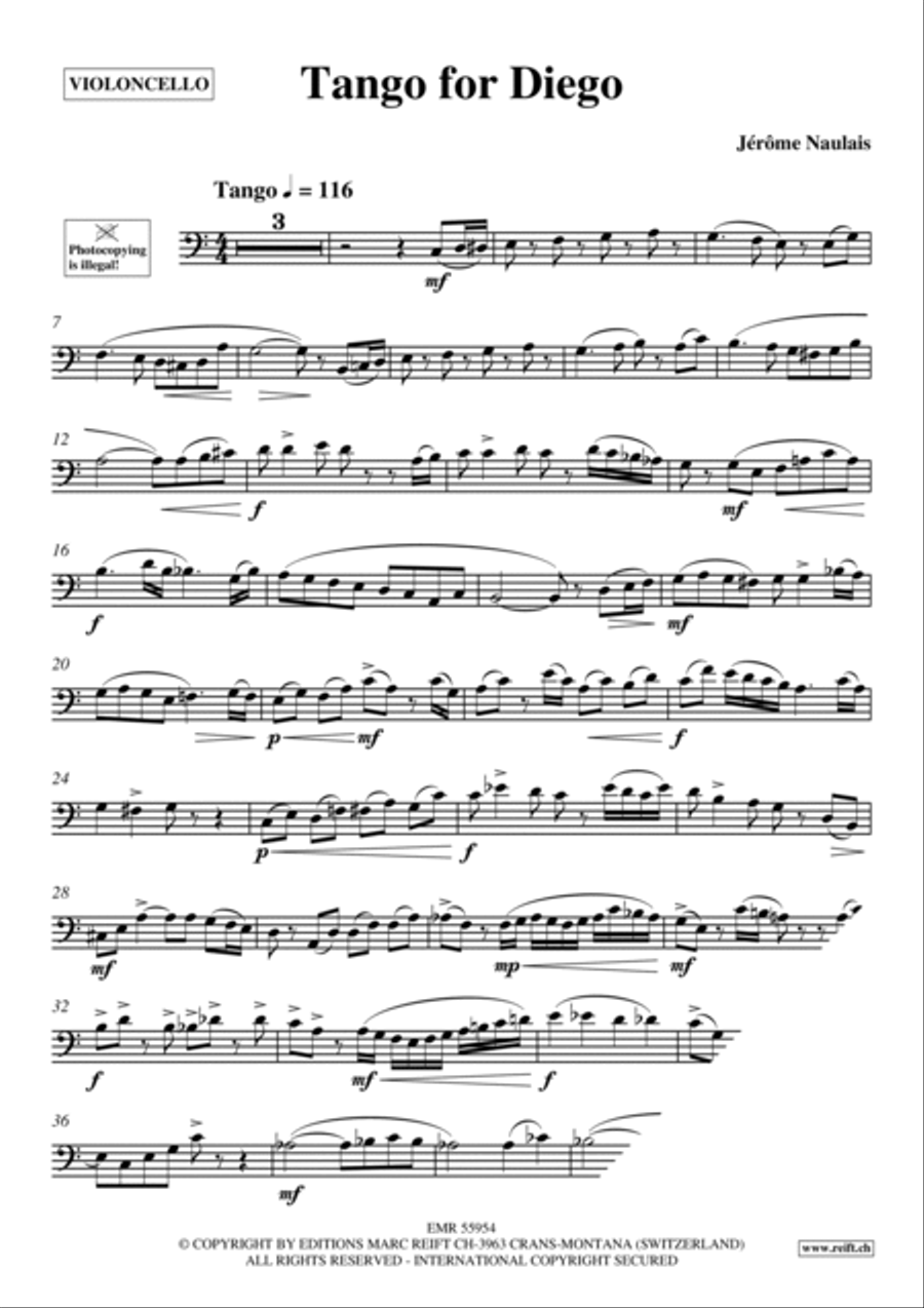 Tango for Diego Piano Accompaniment scores gallery preview page 4