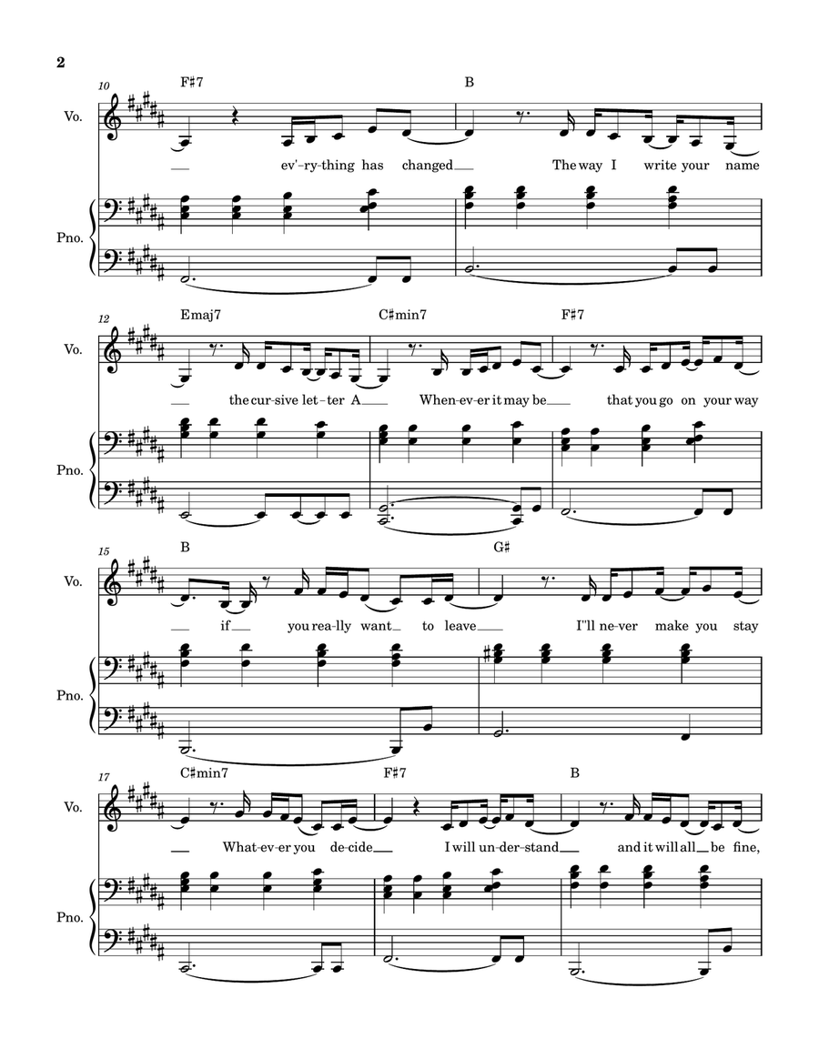 Kaleidoscope Kaleidoscope Piano, Vocal, Guitar scores gallery preview page 2