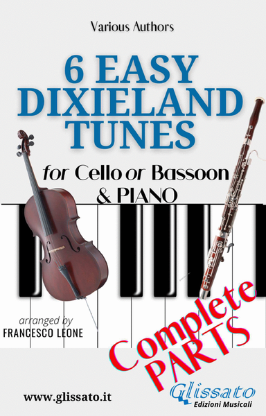 6 Easy Dixieland Tunes - Cello or Bassoon & Piano image number null