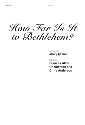 Book cover for How Far Is It to Bethlehem?