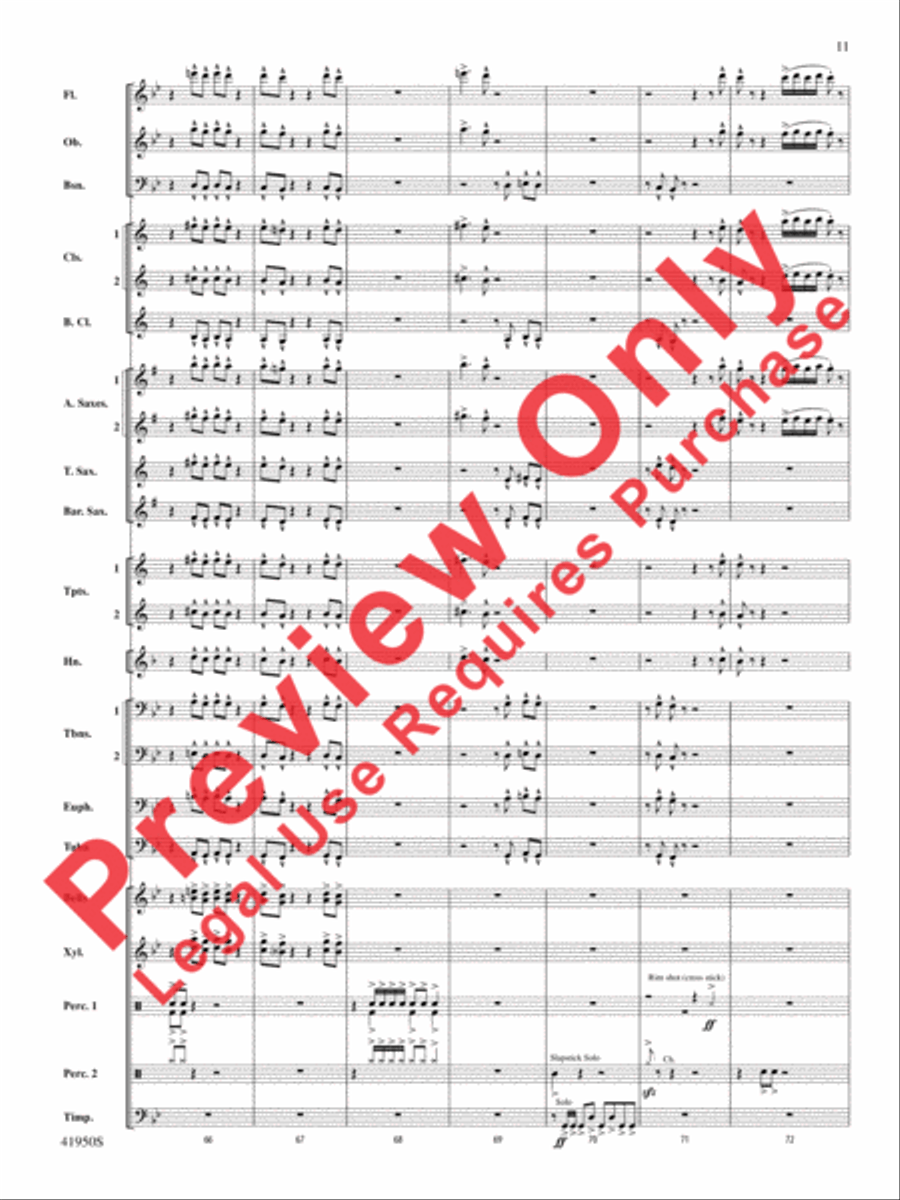 Mechanism Concert Band scores gallery preview page 12