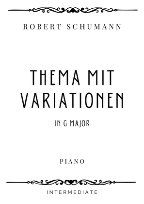 Schumann - Theme mit Variationen (from Kinder Sonate) in G Major - Intermediate