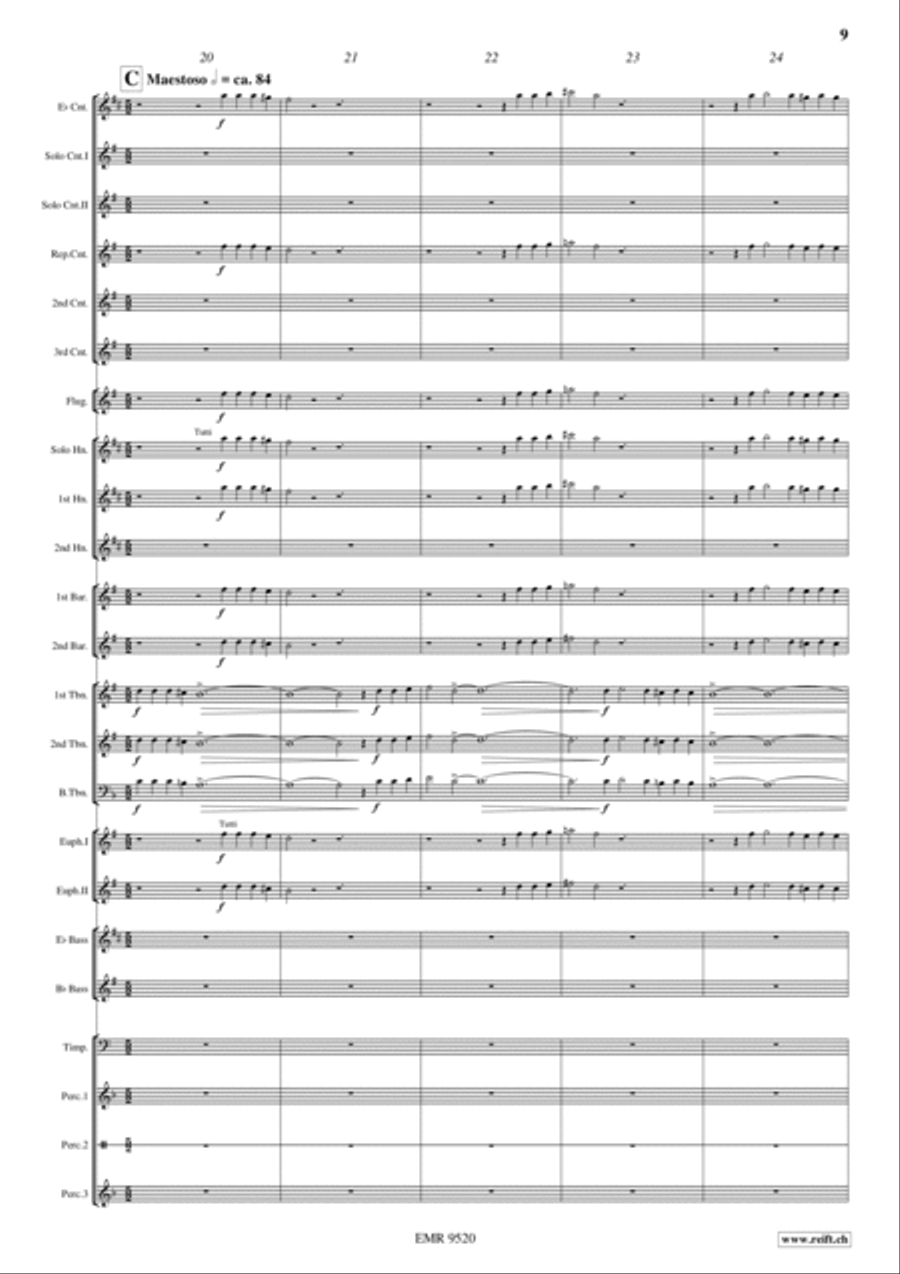 Russian Easter Festival Brass Band scores gallery preview page 9