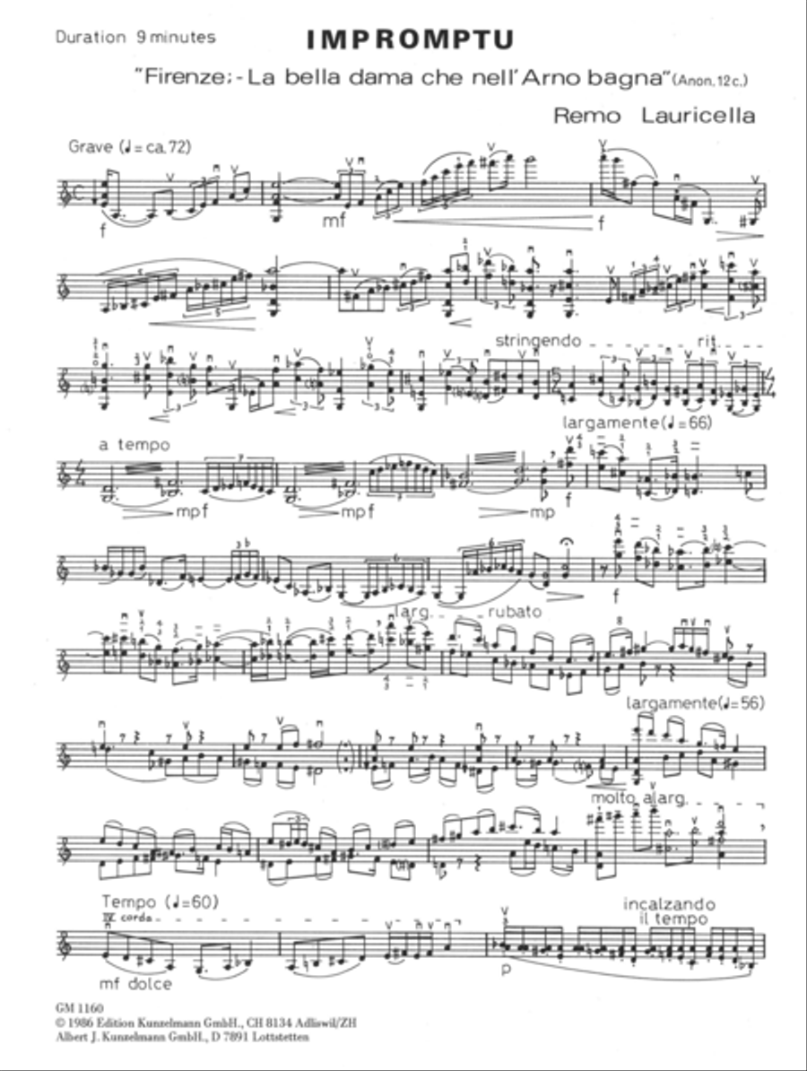 Impromptu Violin Solo scores gallery preview page 2