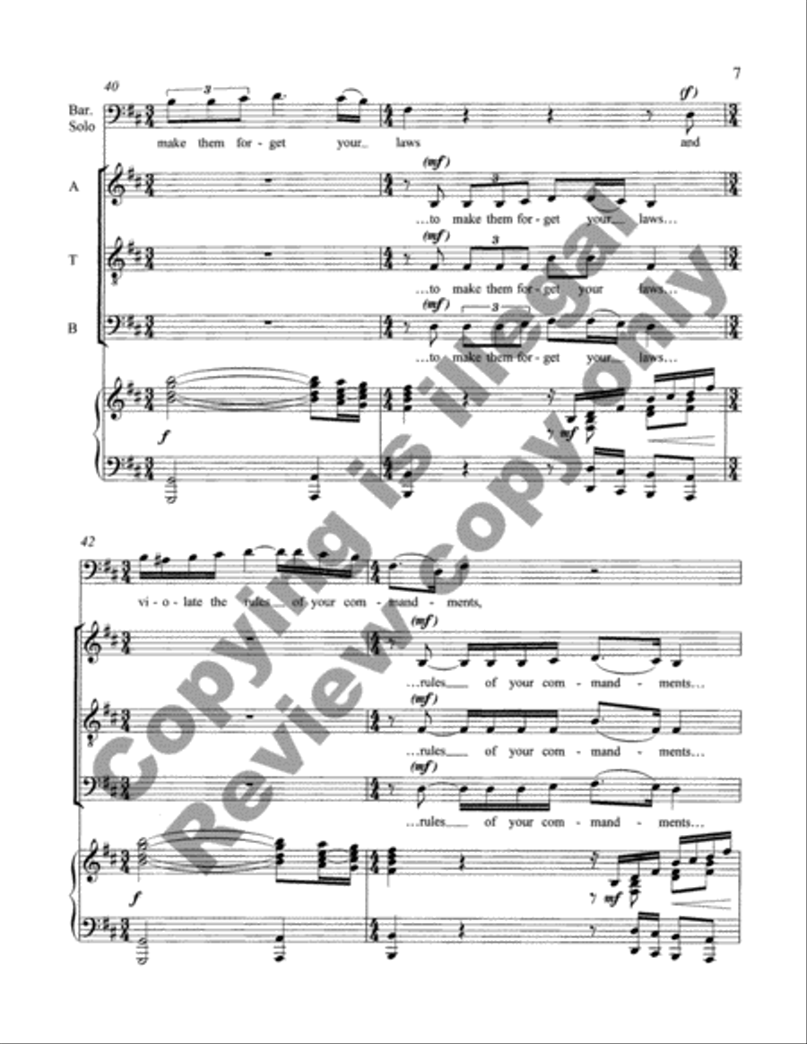 A Prayer for Chanukah 4-Part scores gallery preview page 8