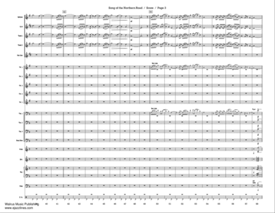 Song Of The Nothern Road Song Of The Nothern Road Big Band scores gallery preview page 6