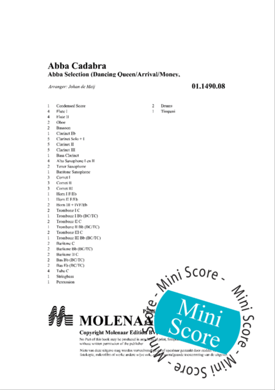 Abba Cadabra Abba Cadabra Concert Band scores gallery preview page 4